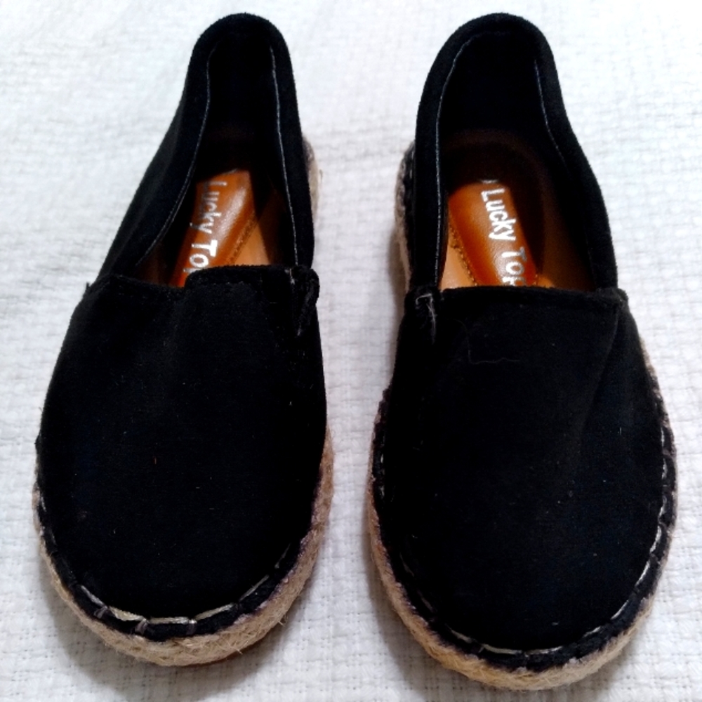 Lucky TOP black toddler espadrilles